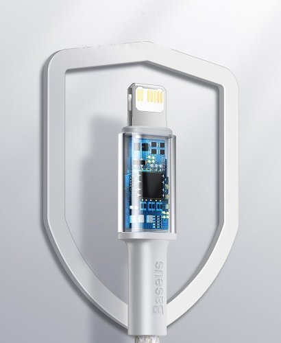 Кабель Baseus High Density Braided Fast Charging Data Cable Type-C to iP PD 20W 1m (CATLGD-02) - White