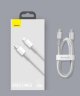 Кабель Baseus High Density Braided Fast Charging Data Cable Type-C to iP PD 20W 1m (CATLGD-02) - White