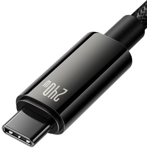 Кабель Baseus Tungsten Gold Fast Charging Data Cable Type-C to Type-C 240W 2m (CAWJ040101) - Черный