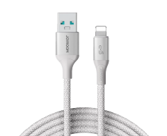 Кабель JoyRoom S-A28 Flash Series 3A Fast Charging Data Cable (USB-A to Lightning) 2m-White