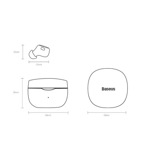 Беспроводные наушники Baseus Encok True Wireless Earphones WM01 (NGWM01-06) - Green