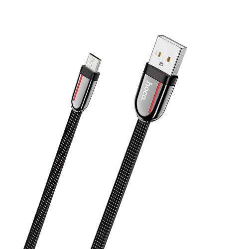 Кабель hoco U74 Grand charging data cable for Micro - Black