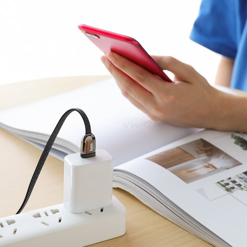 Кабель hoco U74 Grand charging data cable for Micro - Black