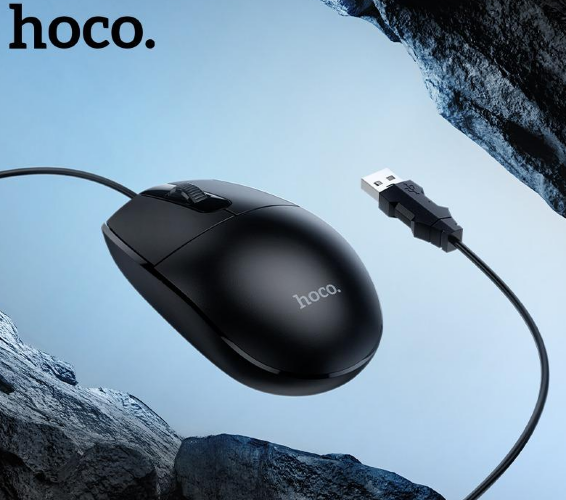 Беспроводная Мышка HOCO GM50 League business wired mouse Black
