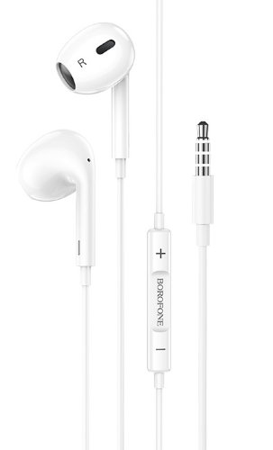 Наушники Borofone BM30 Max Acoustic Jack 3.5mm 1.2 м - White