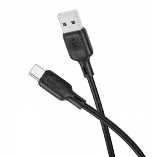 Кабель BOROFONE BX113 Lenny silicone charging data cable Type-c (L=2M) Black