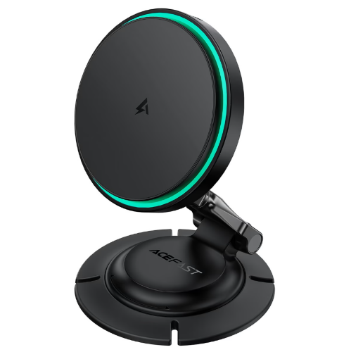 Автомобильный держатель ACEFAST D65 magnetic folding wireless charging car holder - Black