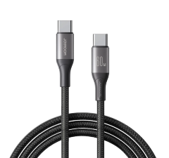 Кабель JoyRoom S-A28 Flash Series 60W Fast Charging Data Cable (Type-C to Type-C) 1m-Black