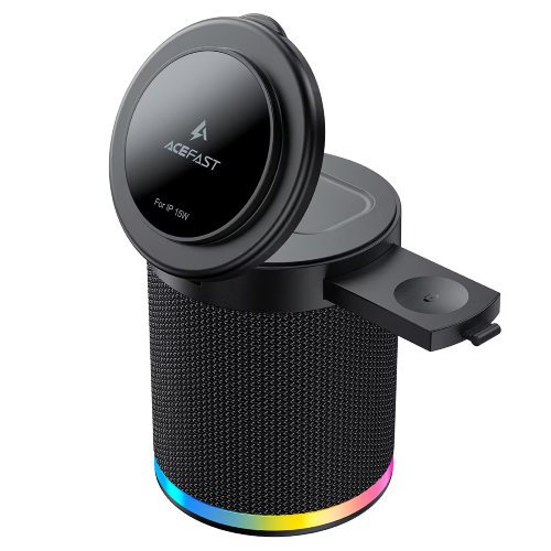 Колонка ACEFAST K16 Speaker with wireless charger - Black