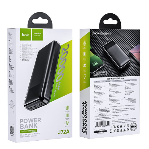 Power Bank hoco J72A Easy travel 20000mAh - Black