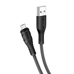 Кабель Hoco X67 Nano silicone charging data cable for Micro - Black
