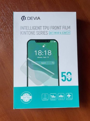 Пленка Devia intelligent TPU front film kintone series (Anti-Wear Scratch) 50 шт.- Прозрачная