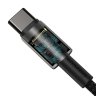 Кабель Baseus Tungsten Gold Fast Charging Data Cable Type-C to Type-C 100W 2m (CATWJ-A01) - Black
