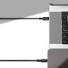 Кабель Baseus Tungsten Gold Fast Charging Data Cable Type-C to Type-C 100W 2m (CATWJ-A01) - Black