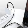 Кабель Baseus Tungsten Gold Fast Charging Data Cable Type-C to Type-C 100W 2m (CATWJ-A01) - Black