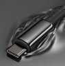 Кабель Baseus Tungsten Gold Fast Charging Data Cable Type-C to Type-C 100W 2m (CATWJ-A01) - Black