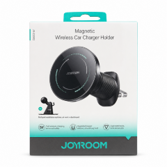 Держатель JOYROOM Magnetic Wireless car charger Holder Black