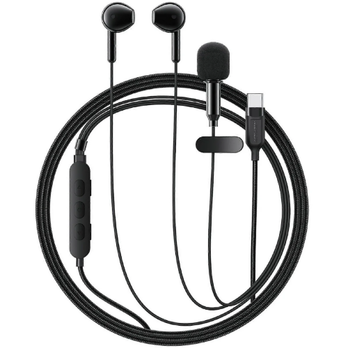 Проводные наушники ACEFAST L12 USB-C semi-in-ear karaoke wired earphones - Black