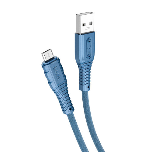 Кабель Hoco X67 Nano silicone charging data cable for Micro - Blue
