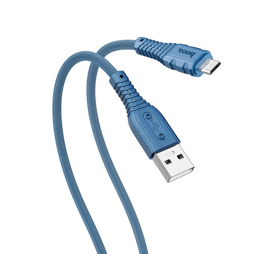 Кабель Hoco X67 Nano silicone charging data cable for Micro - Blue
