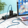 Кабель Hoco X67 Nano silicone charging data cable for Micro - Blue