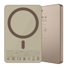 Внешний аккумулятор MAXCO MP38 Magnetic fast charging power Bank (5000mAh) - Desert Gold