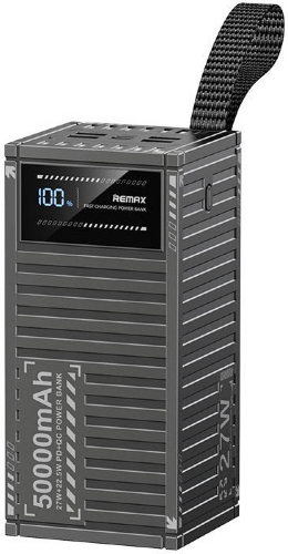 Внешний аккумулятор Remax RPP-161 Container series 27W+22.5W fast charging Power Bank(Nominal)(50000mAh) - Grey