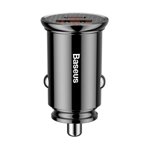 Автомобильное зарядное устройство Baseus Circular Plastic A+C 30W PPS Car Charger (CCALL-YS01) - Black