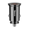 Автомобильное зарядное устройство Baseus Circular Plastic A+C 30W PPS Car Charger (CCALL-YS01) - Black
