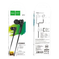 Наушники hoco M72 Admire universal earphones with mic - Black