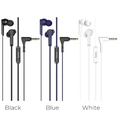 Наушники hoco M72 Admire universal earphones with mic - White