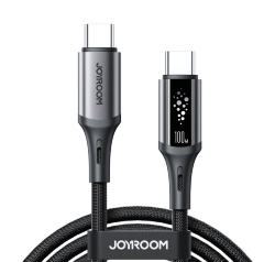 Кабель JoyRoom S-A60 StarTalk Series 100W Fast Charging Data Cable (Type-C to Type-C) 1.2m-Black