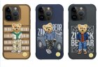 Чехол ZUCK BEAR Cover For IP 15 Pro Max leather D.Blue (WAE)