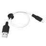 Кабель Hoco X21 Plus Silicone charging cable for iP(L=0.25M) - Black, White