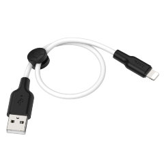Кабель Hoco X21 Plus Silicone charging cable for iP(L=0.25M) - Black, White