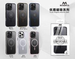 Чехол MOSBROS Eushield Magnetic Series IP 16 Pro Max - White