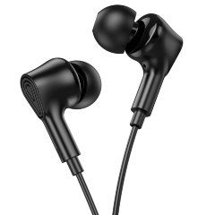 Наушники Hoco M102 Ingenious universal earphones with microphone - Black