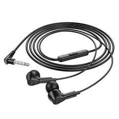 Наушники Hoco M102 Ingenious universal earphones with microphone - Black