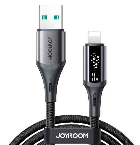 Кабель JoyRoom S-A60 StarTalk Series 3A Fast Charging Data Cable (USB-A to Lightning) 1.2m-Black
