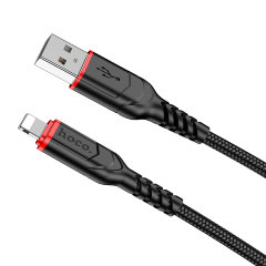 Кабель Hoco X59 victory charging data cable iphone (L=2M) - Black