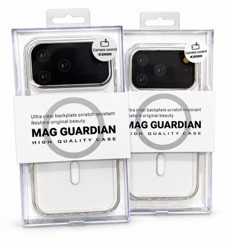 Чехол Kzdoo Guardian IP 17/18 Pro (6.3 3 lenses) - Frosted Clear