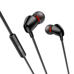 Наушники Hoco M107 discoverer universal earphones with mic - Black