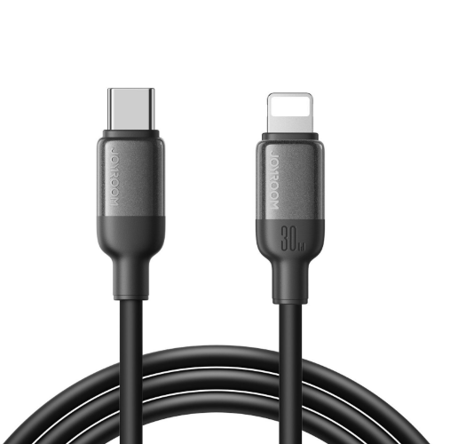 Кабель JoyRoom S-A62 Lively Series 30W Fast Charging Data Cable (Type-C to L) 1.2m-Black