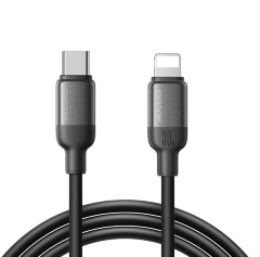 Кабель JoyRoom S-A62 Lively Series 30W Fast Charging Data Cable (Type-C to L) 1.2m-Black