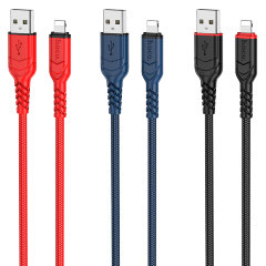 Кабель Hoco X59 victory charging data cable iphone (L=2M) - Red