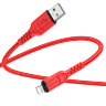 Кабель Hoco X59 victory charging data cable iphone (L=2M) - Red