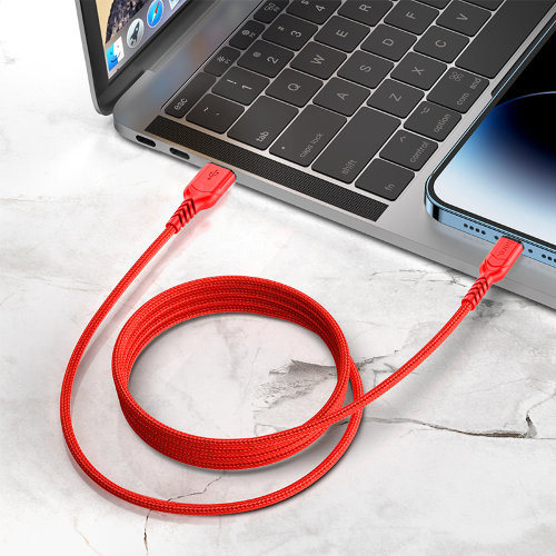 Кабель Hoco X59 victory charging data cable iphone (L=2M) - Red