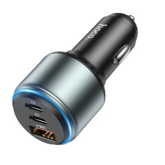 Автомобильное ЗУ Hoco NZ9 Galloper 95W three-port (2C1A) car charger - Черный