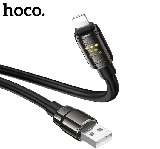 Кабель HOCO U143 Joy charging data cable IP Black