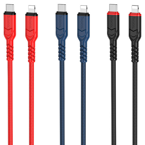 Кабель Hoco X59 victory PD charging data cable iphone  (L=1M) - Black
